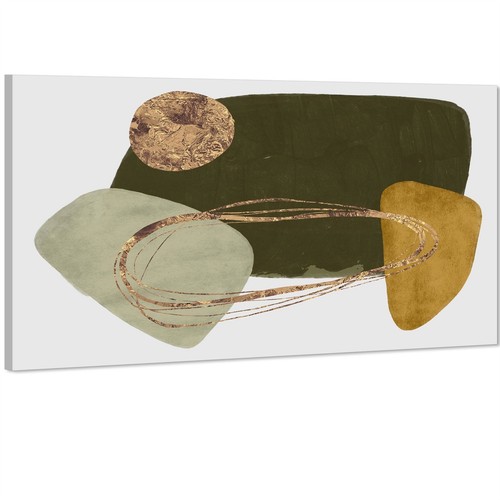 Abstract sage green gold - green,