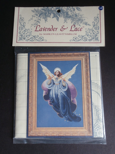 Lavender lace counted cross - lavender,
