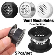 Wardrobe Shoe Cabinet Vent Cover Double Sided Air Vent Hole Grille Set of 5