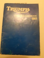 Triumph Bonneville/Tiger  750(1981) Original Owners Handbook (Pre Owned)
