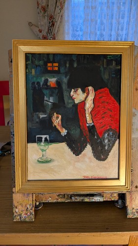 Picasso repro oil - repro, painting