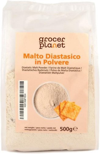 Diastatic malt powder - diastatic, (500g)