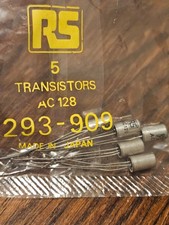 5x Vintage AC128 Germanium Transistors, Japan made NEW OLD STOCK IN SEALED PACK!