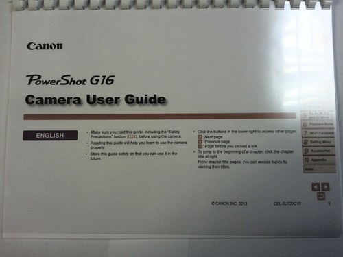 Canon powershot g16 printed - canon,