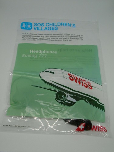 Swiss air boeing 777 - 777, headphone