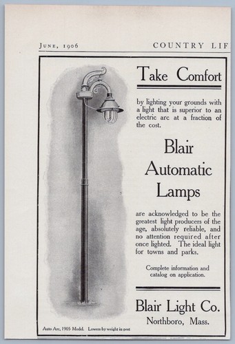 1906 blair light vintage - 1906, ad