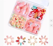 96pcs kids press nails - press,