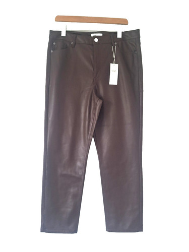 Womens brown faux - brown, leather
