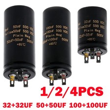 32+32uf,100+100uf,50+50uf,500V