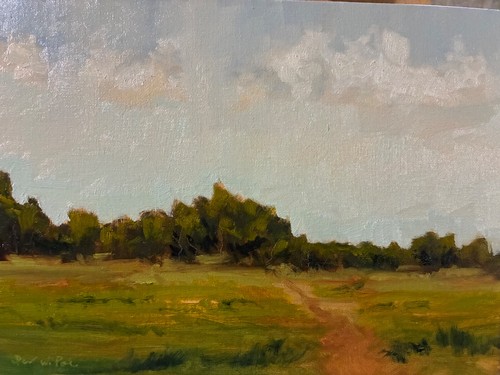 Original landscape oil - original,