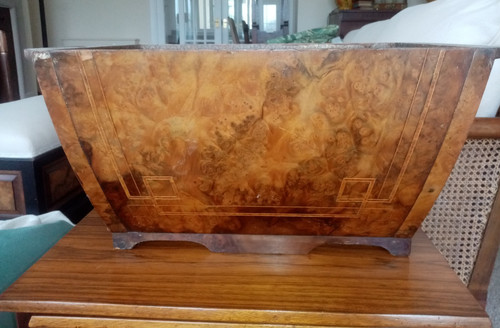 Victorian burr walnut sewing - victorian,