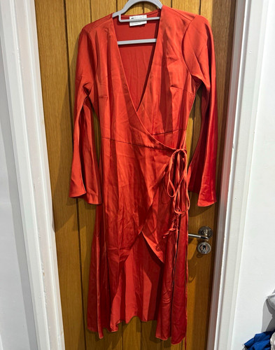 Asos design orange satin - design,