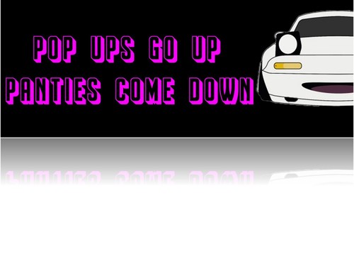 Pop ups slap - sticker, jdm