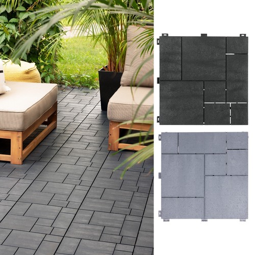 Interlocking mosaic decking - interlocking,