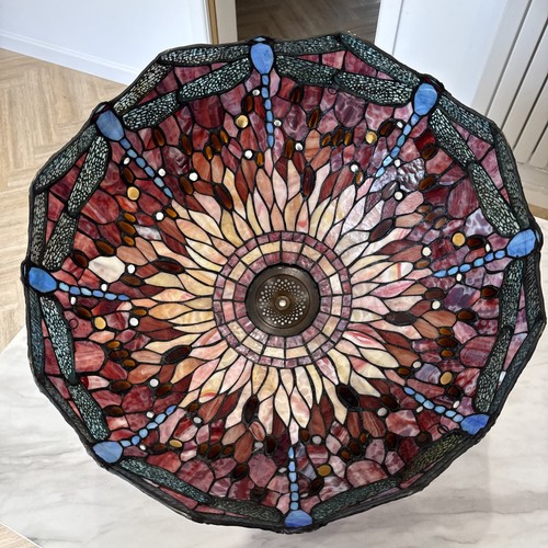 Tiffany lamp dragonfly stained - lamp,