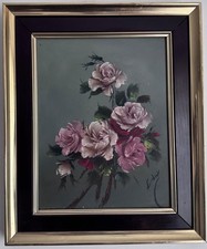 Vintage oil painting Bouquet