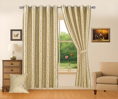 Metallic curtain foil printed - curtain,