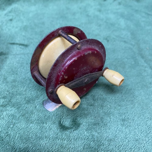 Vintage antique red centre pin - vintage,