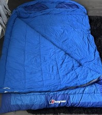 Berghaus Indulge Double Sleeping Bag Blue, 2-3 Season, Camping Carry