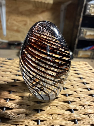 Vintage hand blown art - blown, glass