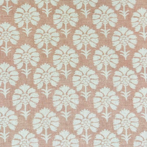 Pink cotswold floral fabric - pink,