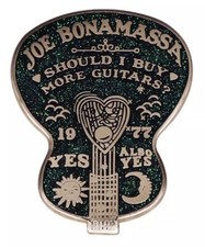 Joe Bonamassa Blues Guitar Ouija Board Metal Enamel Glitter Pin Badge