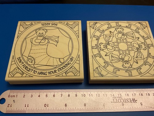Xmas rubber stamps - xmas, stamps,