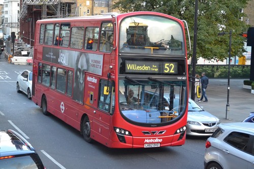Metroline bus vw1401 22nd - bus,