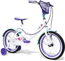 #OUTLET#Huffy Creme Soda 16" Wheel Girls Kids Bike With Stabilisers Age 5+ White