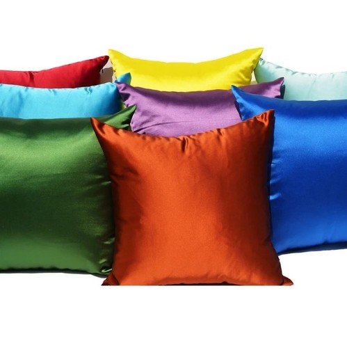 Silky satin effect cushion - silky,