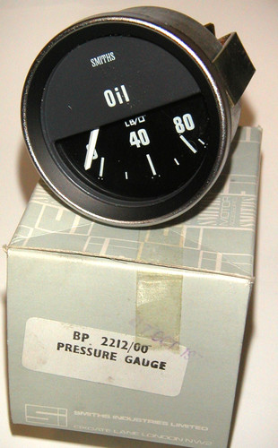 New smiths oil press - press., gauge