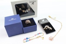 Swarovski Crystal Jewellery Gold Tone Floral Dolphin Signed Branded x 5