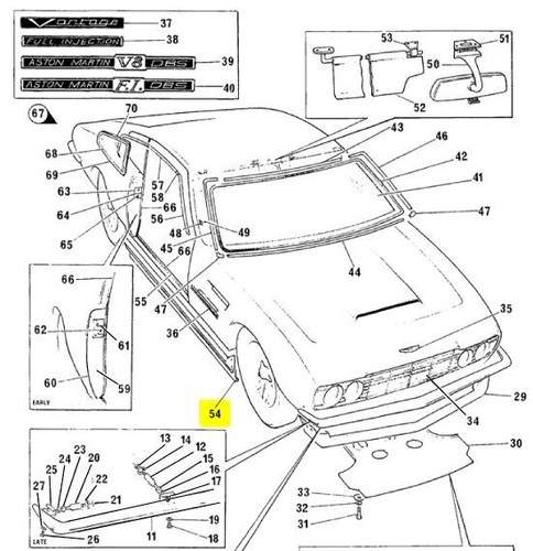 Aston martin amv8 dbs side - aston,
