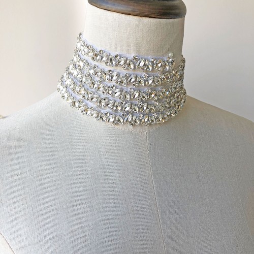 Rhinestone costume ribbon - rhinestone,