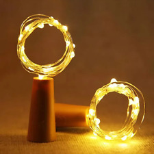 BUY 4, GET 8— Bottle String Lights Battery Cork Shaped Wedding Party 20 Led 2M