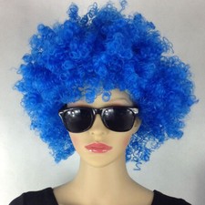 GLASSES AND MOUSTACHE BLACK AFRO BLONDE FLICK HIPPY FANCY DRESS MENS 70S KIT WIG