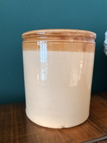 Vintage stoneware jar antique - vintage,