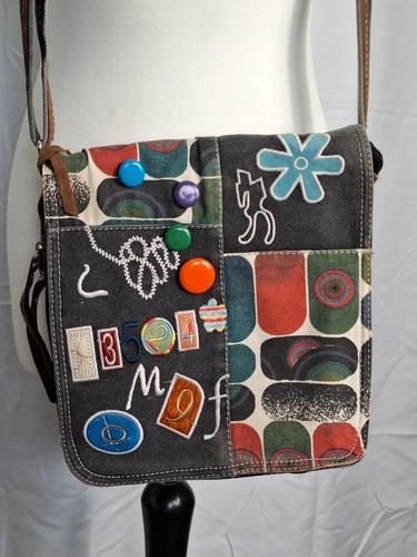 Funky y2k patchwork canvas - funky,