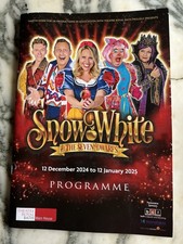Theatre programme stage play pantomime ‘Snow White’ Bath 2024 Olivia Birchenough