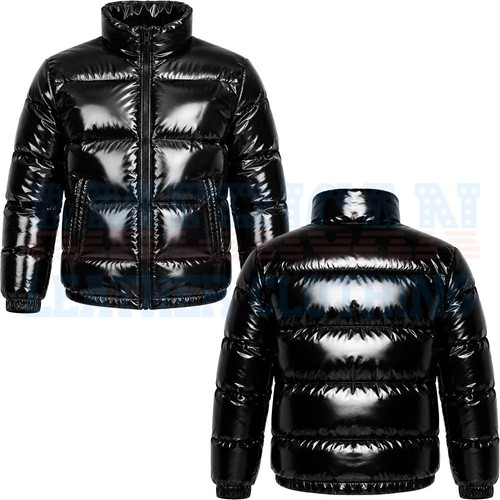 Men black shiny pvc vinyl - pvc,