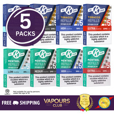 OK VAPE Refills | Ecig Cartomisers | 5 x Packs of 5 | 25 x Refills SAME DAY POST