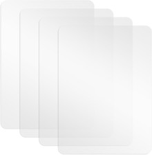 4Pcs Clear Plastic Placemat, Placemats Set of 4 Wipeable Placemat, Vinyl Clear P