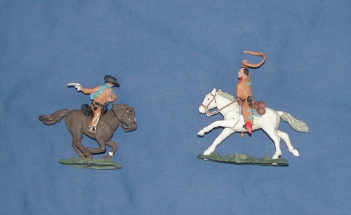 Britains cowboys horseback - britains,