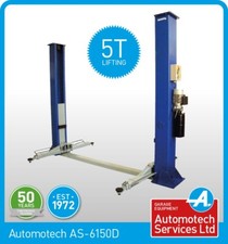 2 POST LIFT / CAR  VEHICLE RAMP, HOIST 5.0 TON, 5000Kg CAPACITY, 3 STAGE ARMS