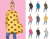 WOMENS STAR PRINT  VISCOSE TOP