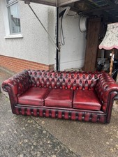 Chesterfield Leather Sofa Set