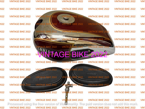 Ariel 350cc maroon - 350cc, chrome