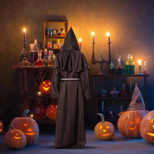 Halloween mens monk cosplay - halloween,