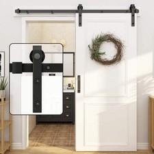 WINSOON 4FT/120cm Sliding Door Track Heavy Duty Barn Door Sliding Kit.