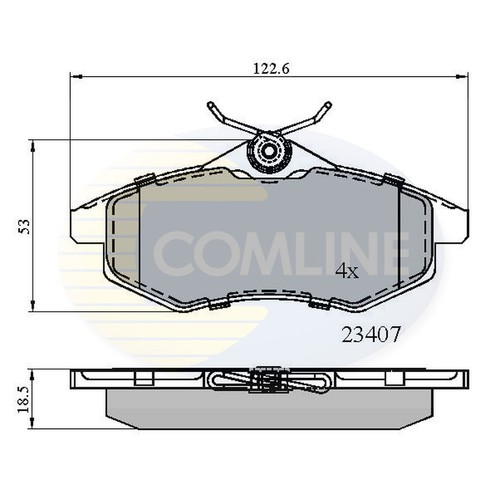 Brake pads set for citroen - brake, c3